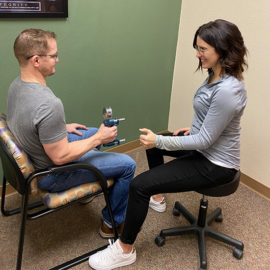 Image of Patient receiving therapy in Taylor Physical Therapy occupational health hand strength